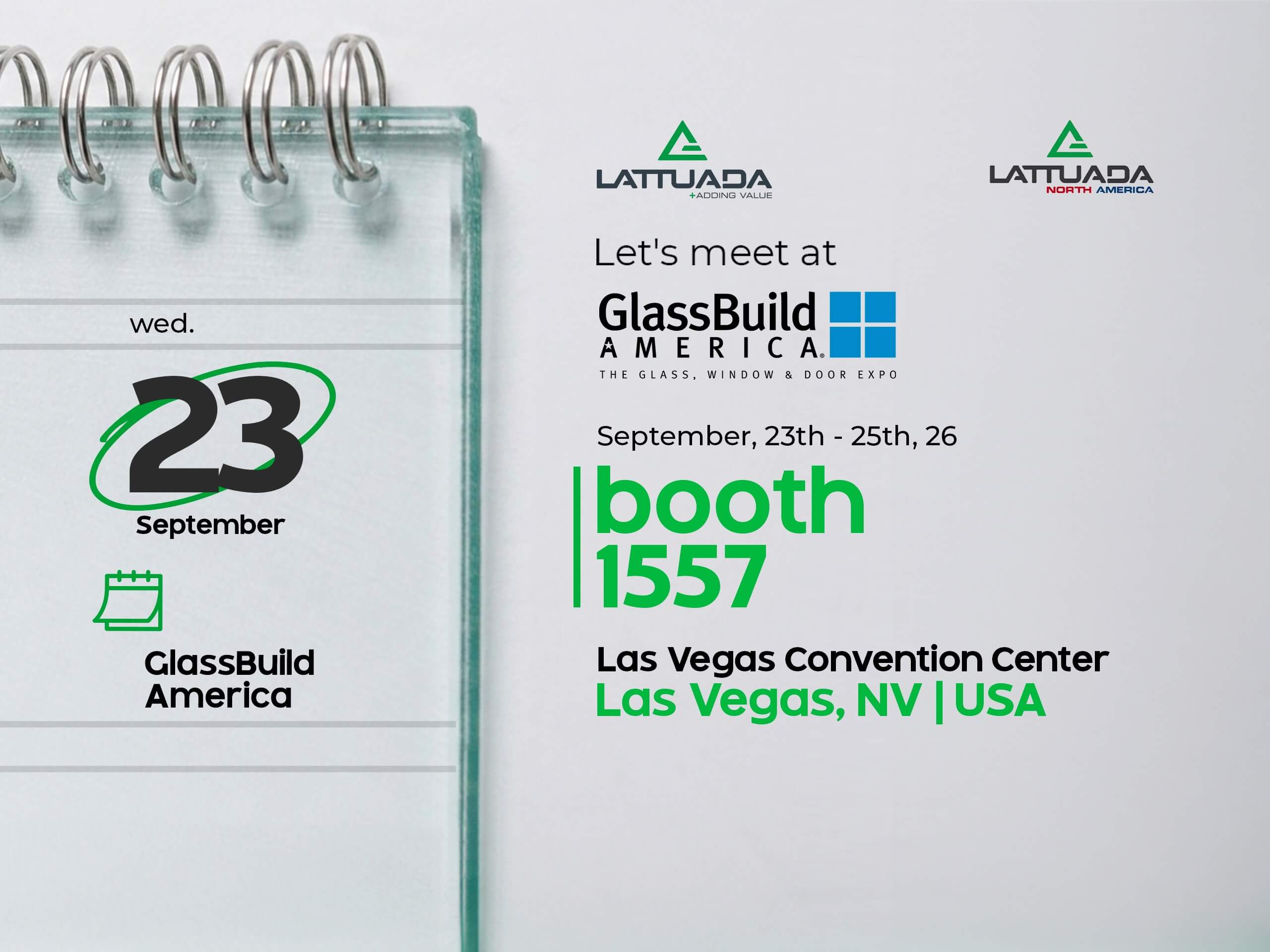 We will be present at Glass Build America 2026