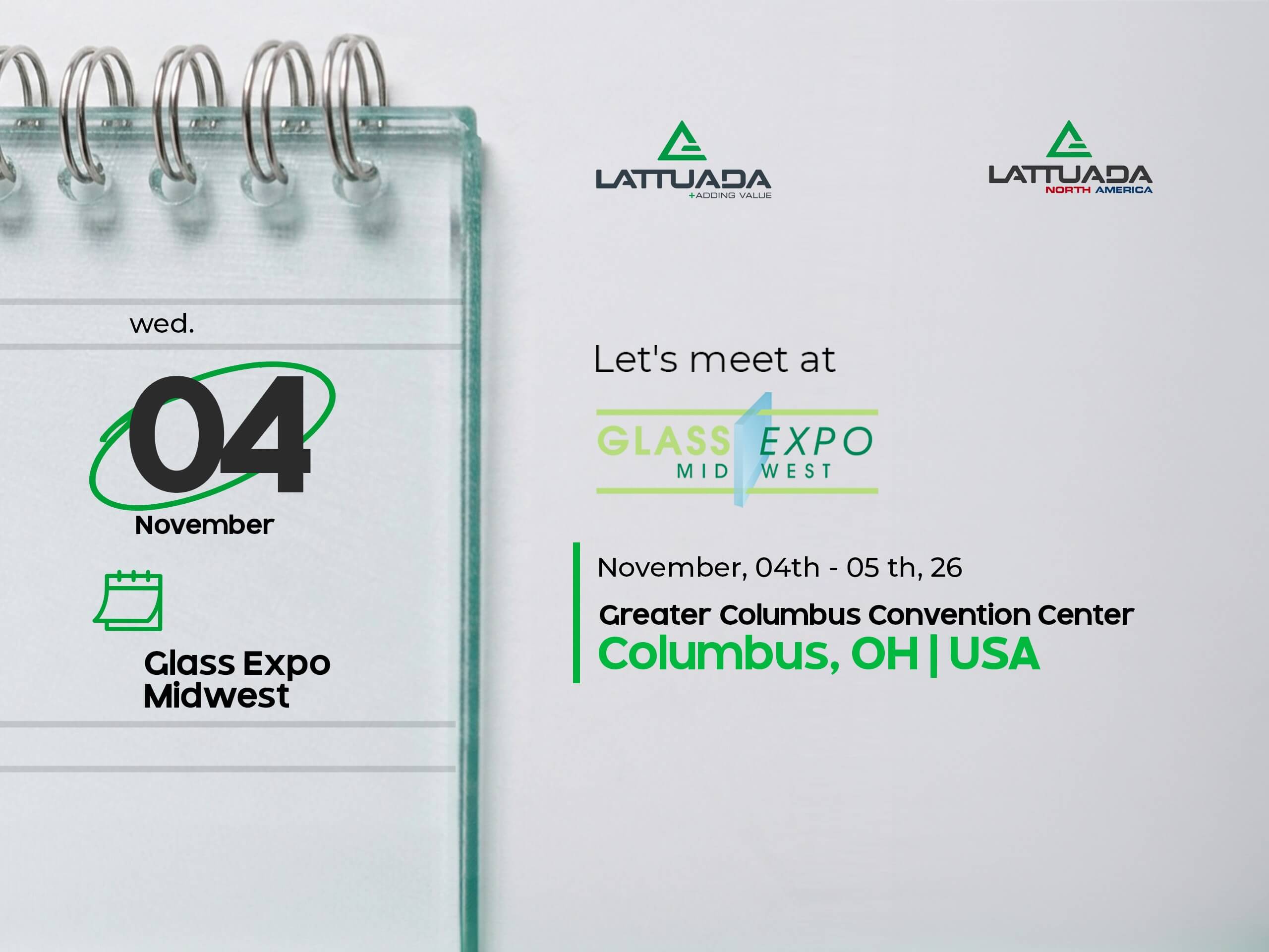 We will be present at Glassexpo Midwest