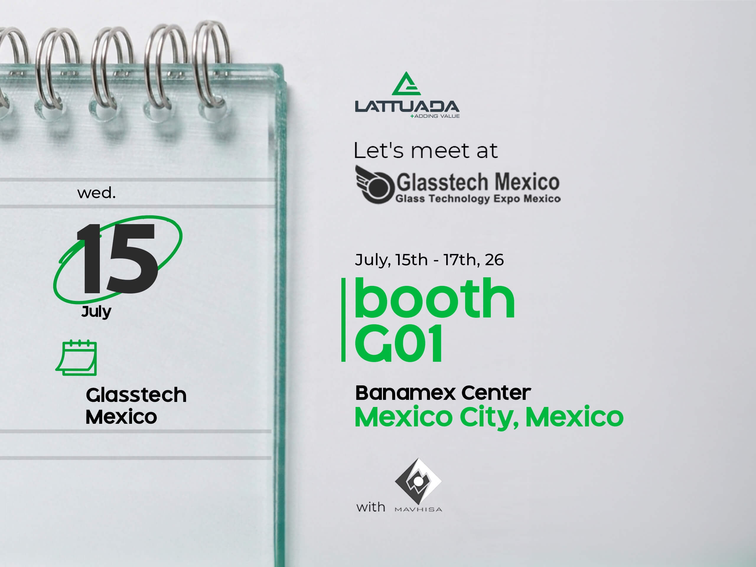 We will be present at Glasstec Mexico 2026